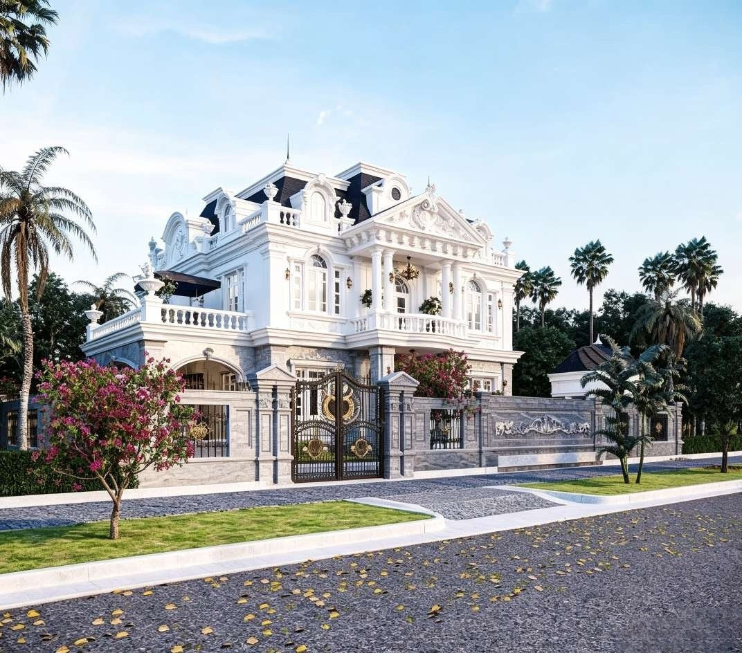 Photorealistic Villa Exterior 3D Renderin