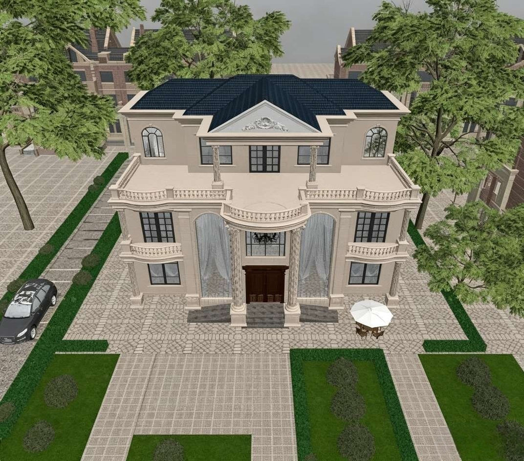 Photorealistic Villa Exterior 3D Renderin