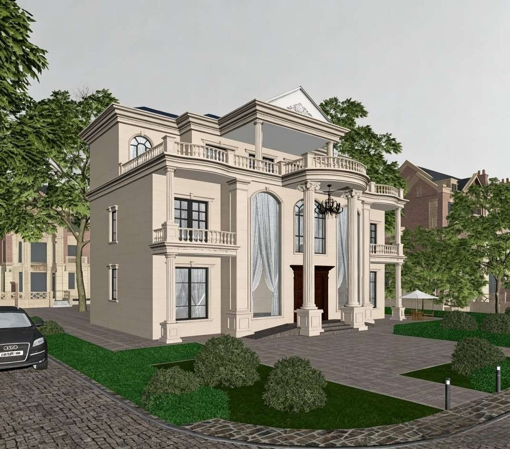Photorealistic Villa Exterior 3D Renderin
