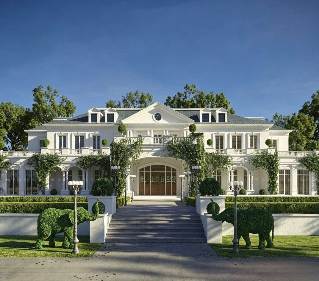 Photorealistic Villa Exterior 3D Renderin