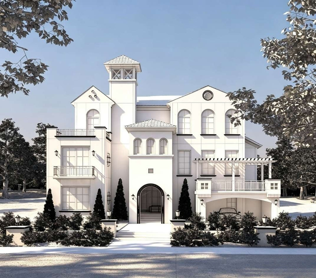 Photorealistic Villa Exterior 3D Renderin