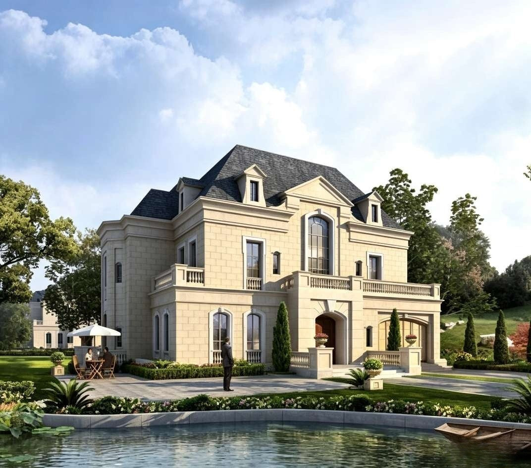 Photorealistic Villa Exterior 3D Renderin