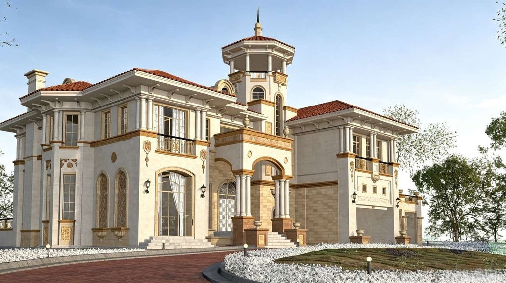 Photorealistic Villa Exterior 3D Renderin
