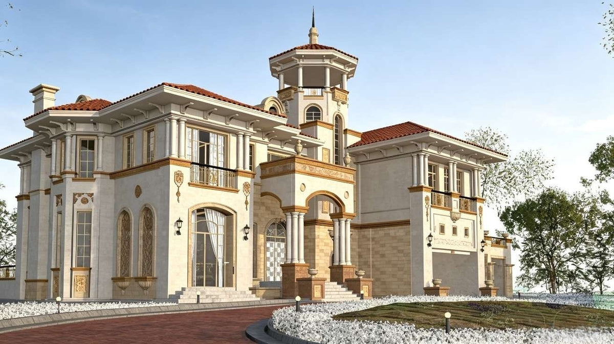 Photorealistic Villa Exterior 3D Renderin